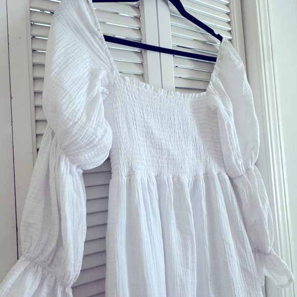 White maxi long sleeve dress - O.P.T - Picture 4 of 6